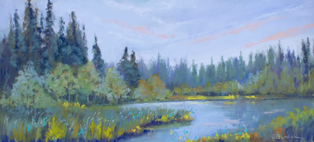 Evening's Last Glow by Ginny Burdick 