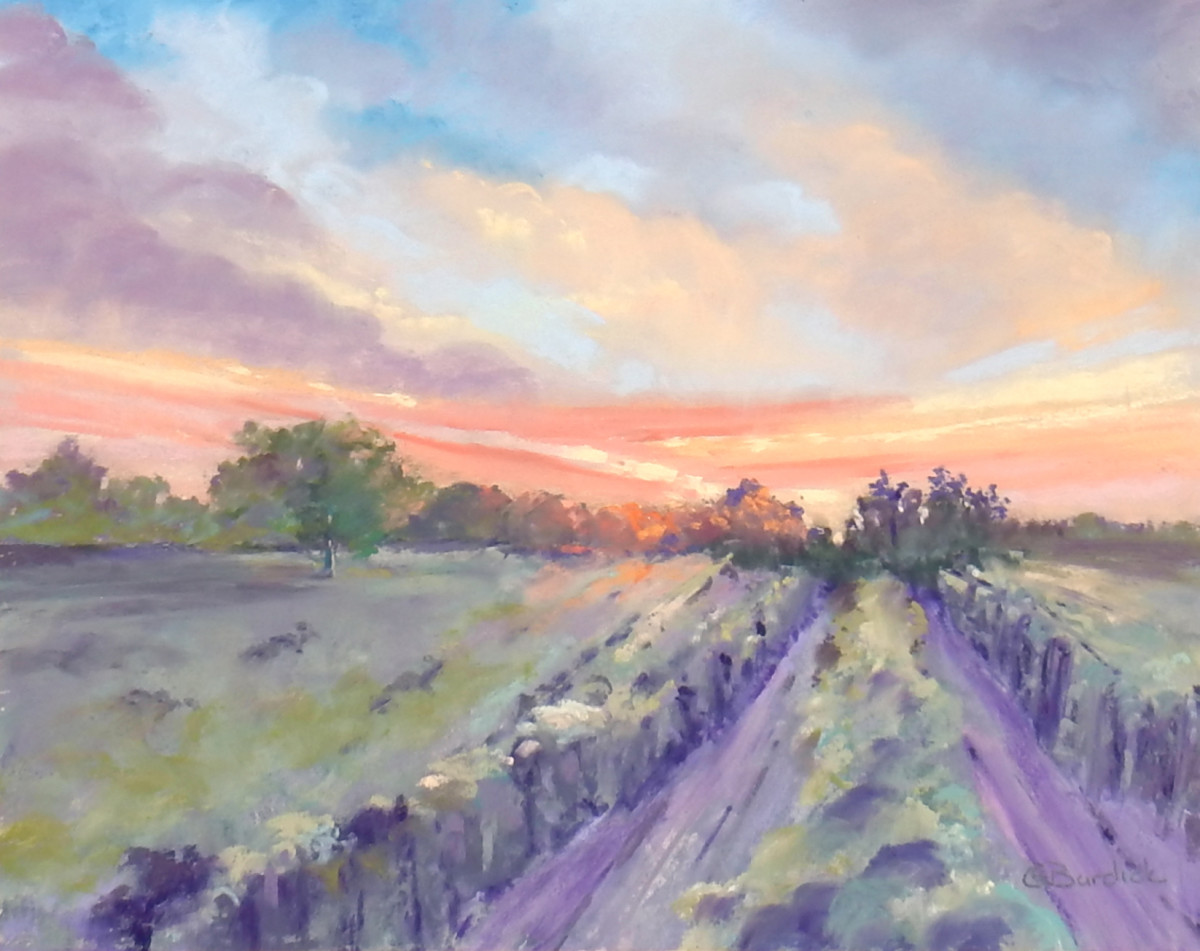 Fields at Dusk by Ginny Burdick 