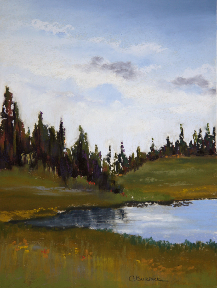 Mountain Lake by Ginny Burdick 