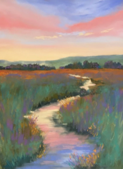 Reflection at Sunset by Ginny Burdick 