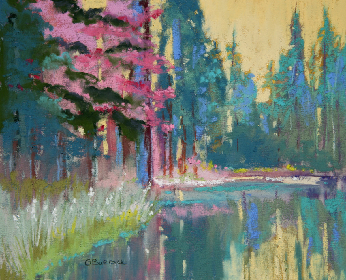 Reflections in the Pond by Ginny Burdick 