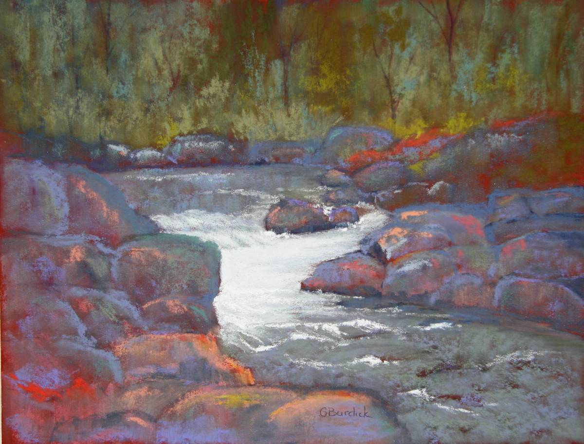 Running Fast at Hite's Cove by Ginny Burdick, Image 1.