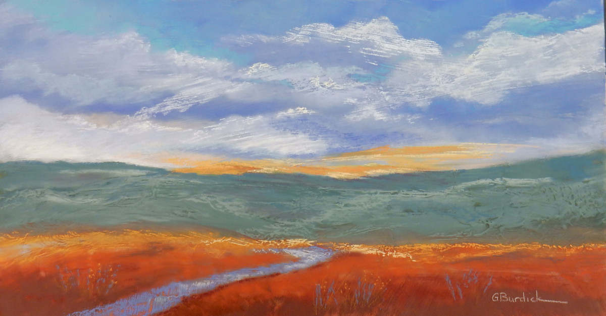 Sunset on Sierra Foothills by Ginny Burdick 