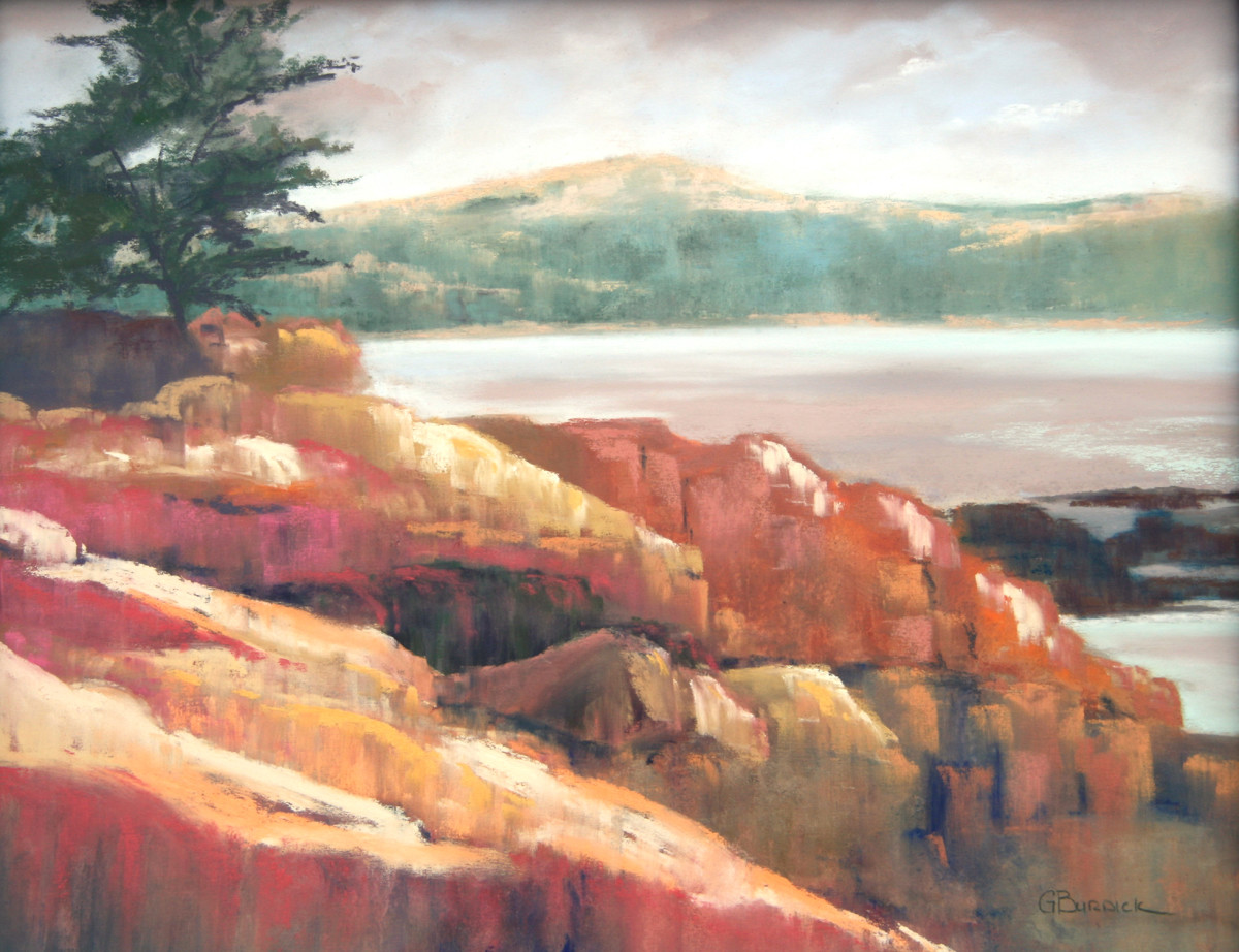 Lone Cypress by Ginny Burdick 