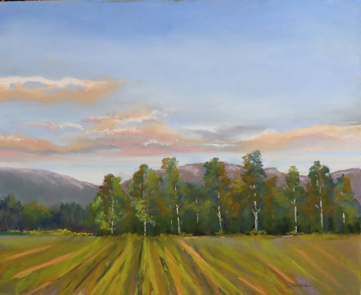Tree Lined Fields by Ginny Burdick 