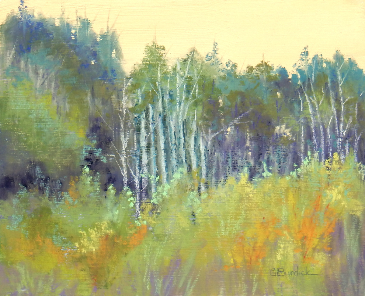 Trees on the Hillside by Ginny Burdick 