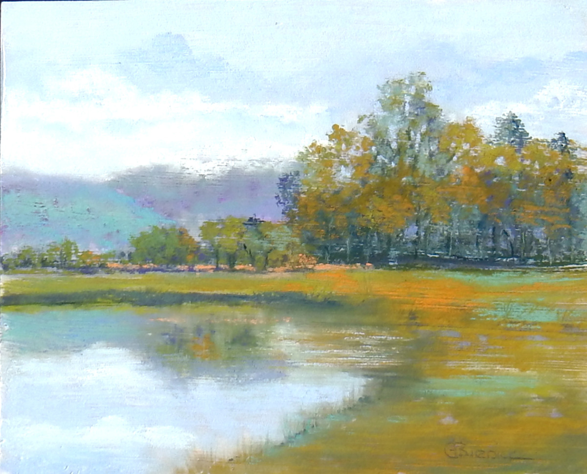 View to the Distant Hills by Ginny Burdick 