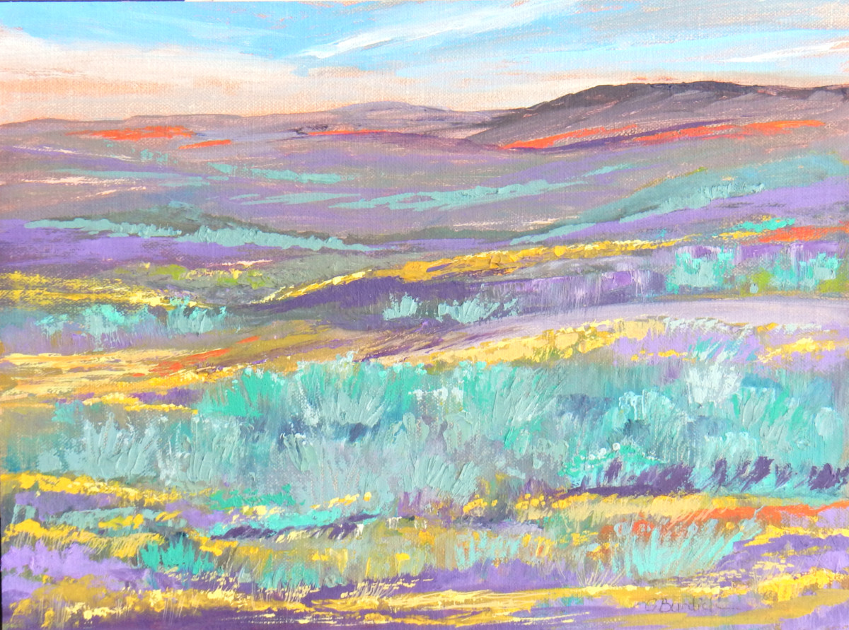 Wildflowers at Day Break by Ginny Burdick 