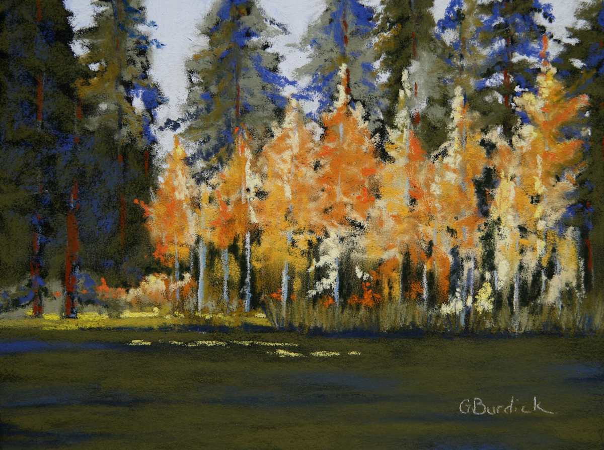 Woods in Fall Colors by Ginny Burdick, Image 1.