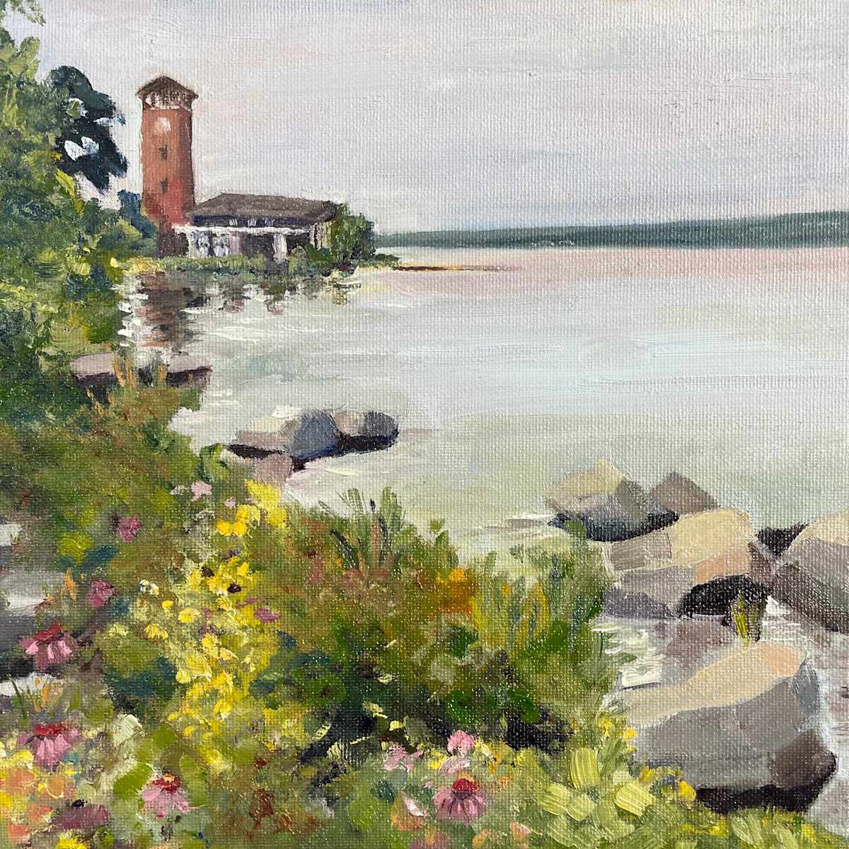 Lake Chautauqua Bell Tower by Jennifer Gorman-Strawbridge 