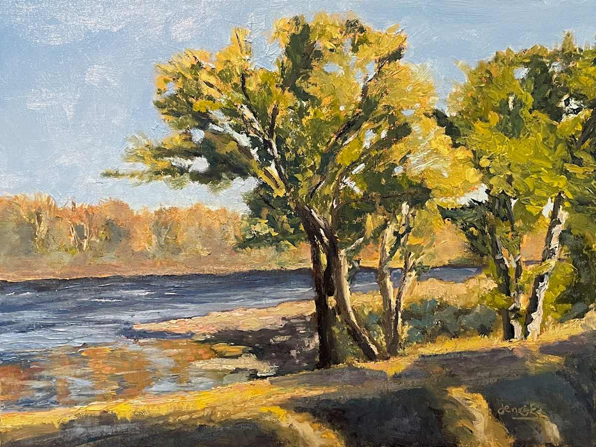 Lumberville Golden Hour (Cathy's View) by Jennifer Gorman-Strawbridge 