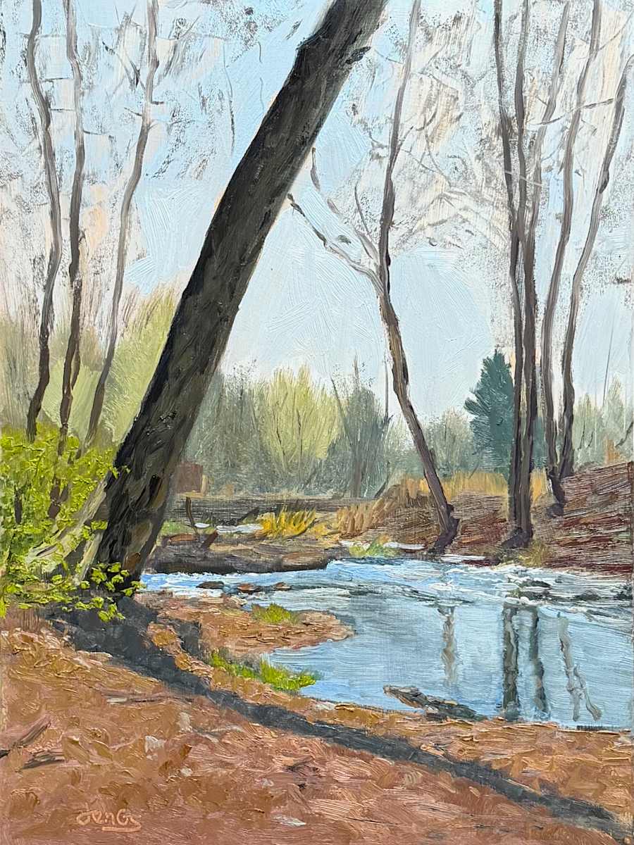 April Afternoon Along Nishisakawick Creek by Jennifer Gorman-Strawbridge, Image 1.