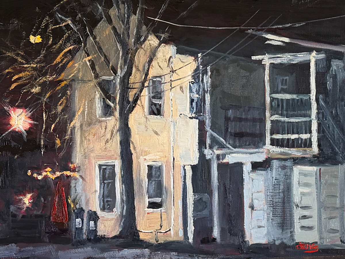 Parking Lot Nocturne, New Hope by Jennifer Gorman-Strawbridge, Image 1.