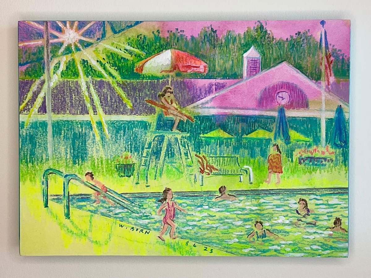 Pool Pink Sky by Wendy Born 