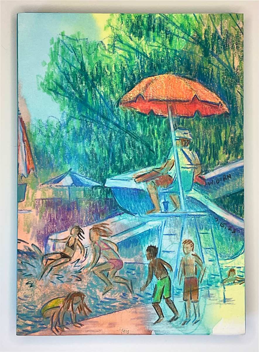 Jump In! by Wendy Born  Image: Summer Pool Series