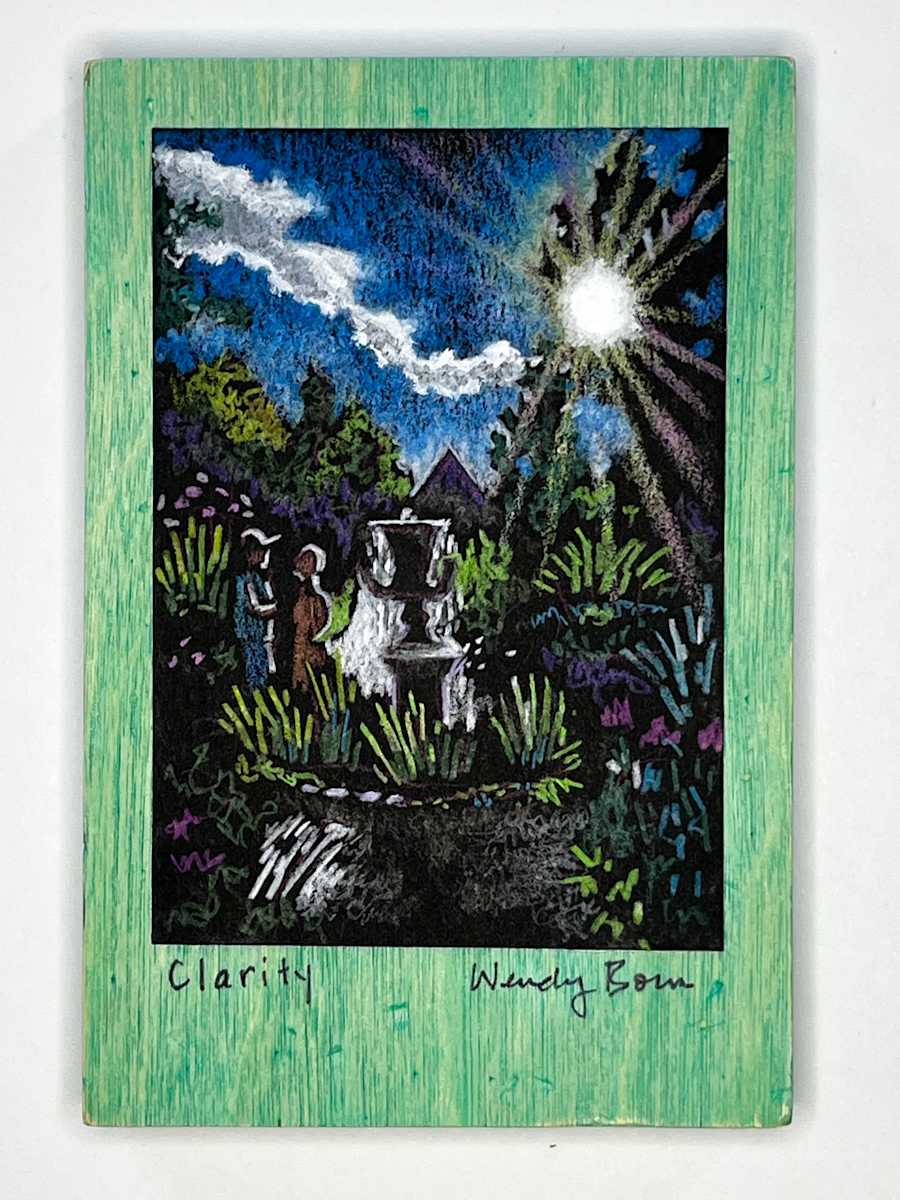 Clairty, Van Vleck Garden Series by Wendy Born  Image: Clarity, 5x7 inch miniature painting