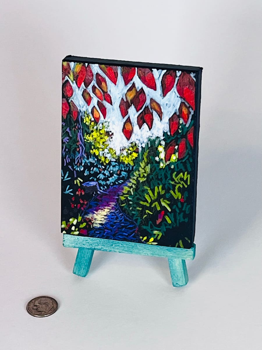 On the Path by Wendy Born  Image: On the Path, Van Vleck Garden, mini landscape