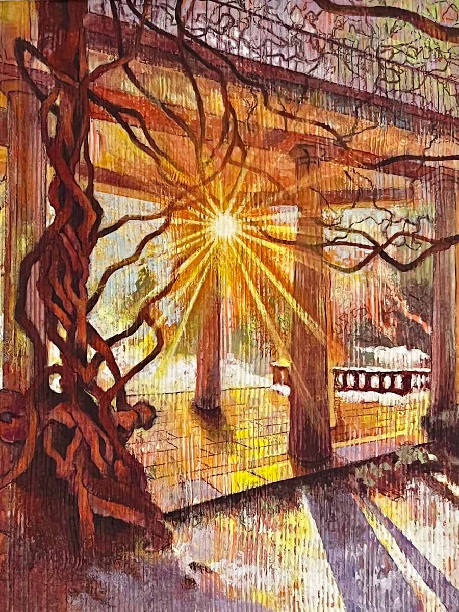 Winter Sun Tangle by Wendy Born  Image: Van Vleck Colors of Winter Series