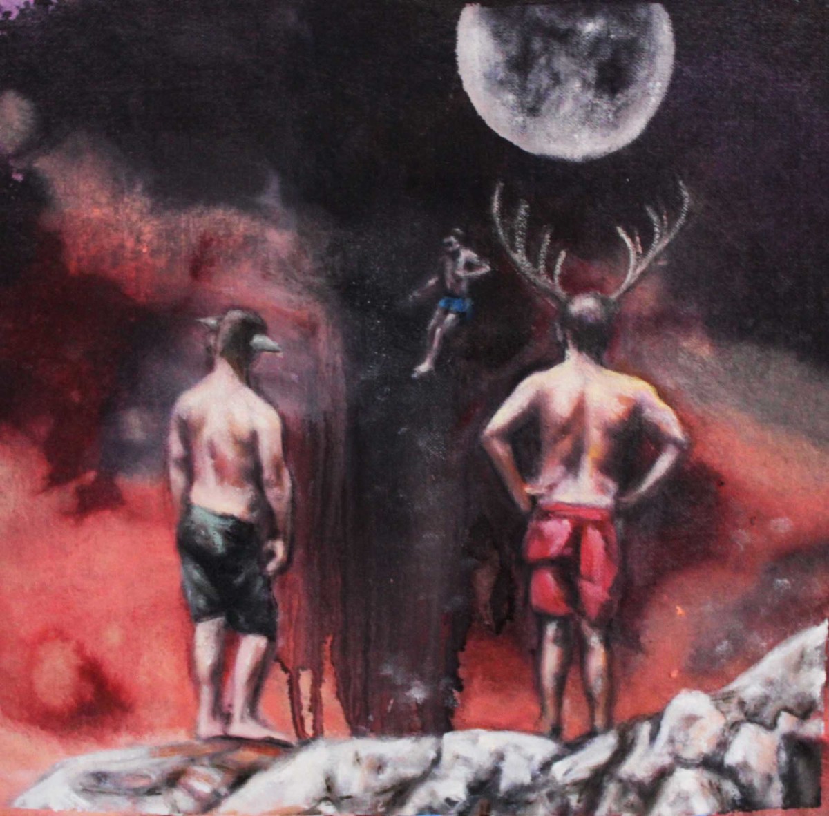 Watchers (Study) by Cath Hughes 