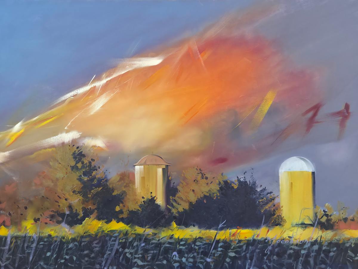Stormy Silos by Matthew Jacobson 