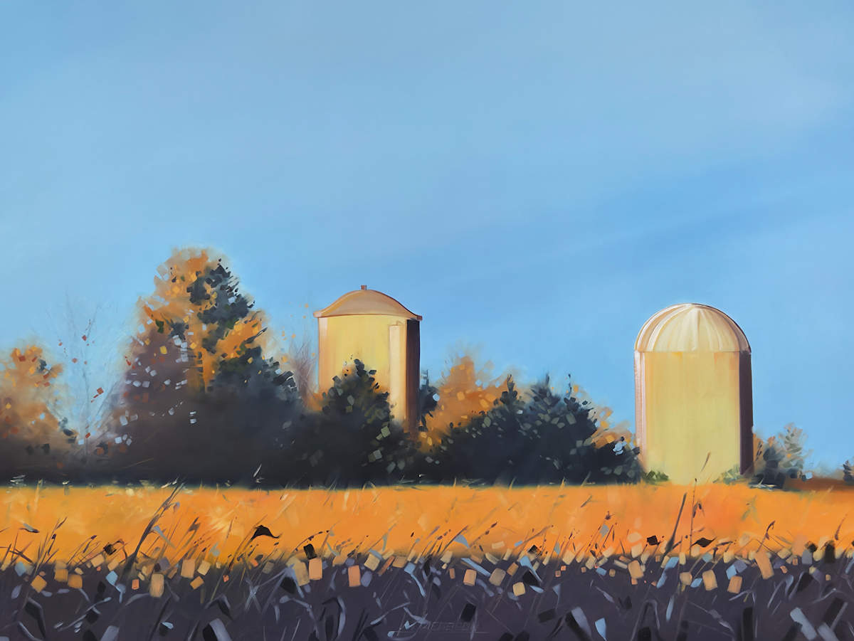Evening Silos by Matthew Jacobson 