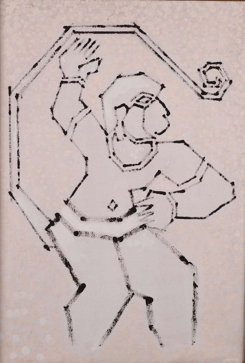 Hanuman in Lanka by Aditya Prakash (1924-2008) 