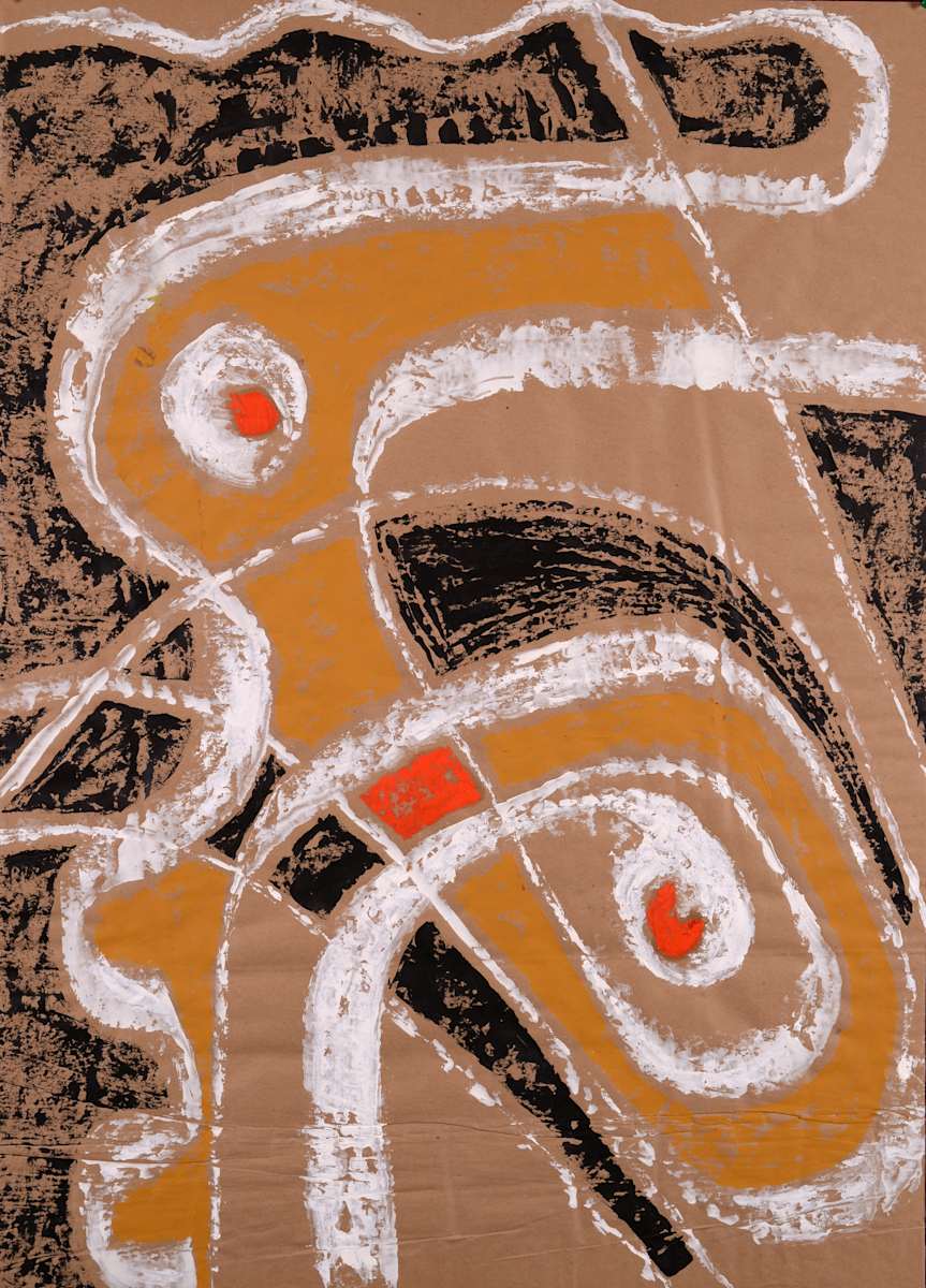 Orange Abstract Continuous by Aditya Prakash 