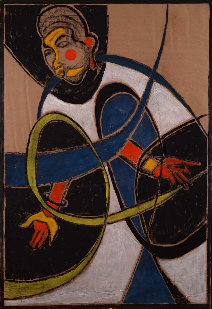 Welcoming Clown by Aditya Prakash (1924-2008) 