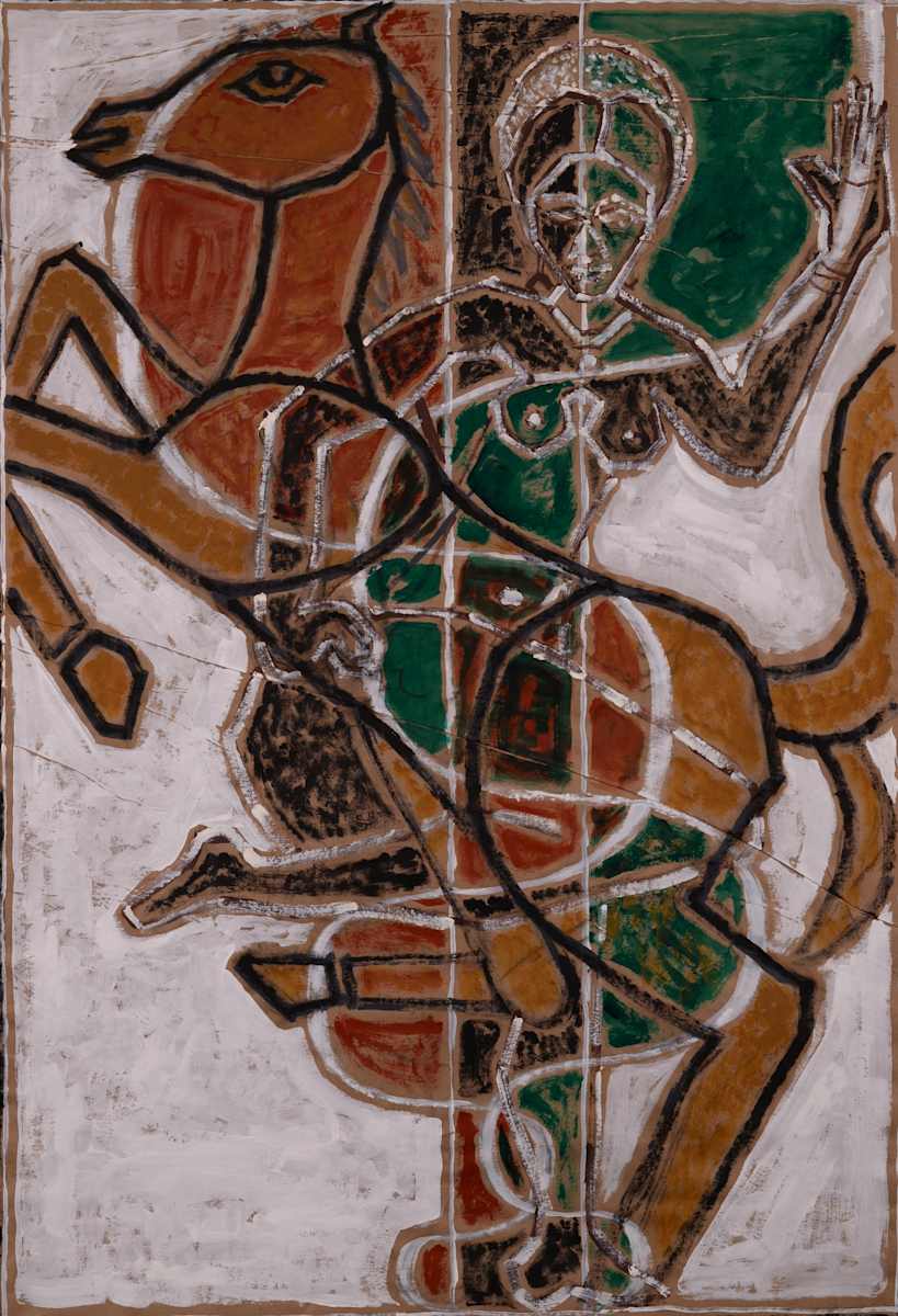 Horseback Woman by Aditya Prakash (1924-2008), Image 2.