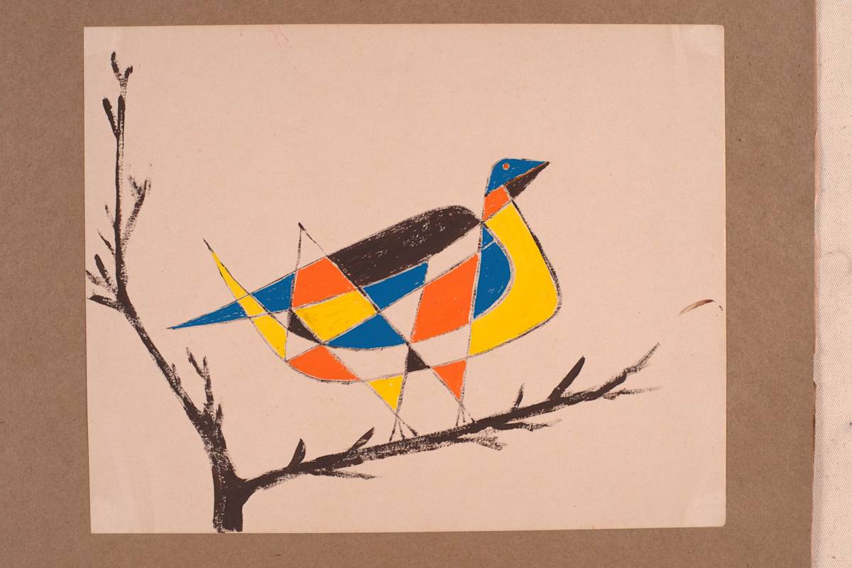 Fragmented Bird on Tree by Aditya Prakash 