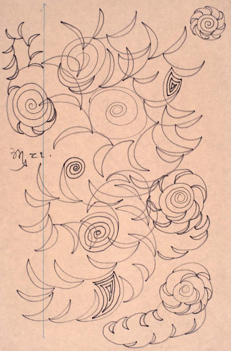 Spirals Dancing by Aditya Prakash (1924-2008) 