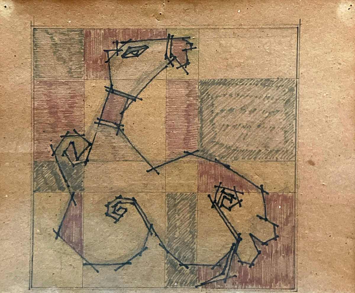Prep drawing_Seated Camel by Aditya Prakash (1924-2008) 