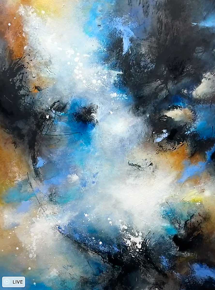 Unbound Energy by Mary Ellen Calland Strack  Image: Acrylic Abstract Landscape