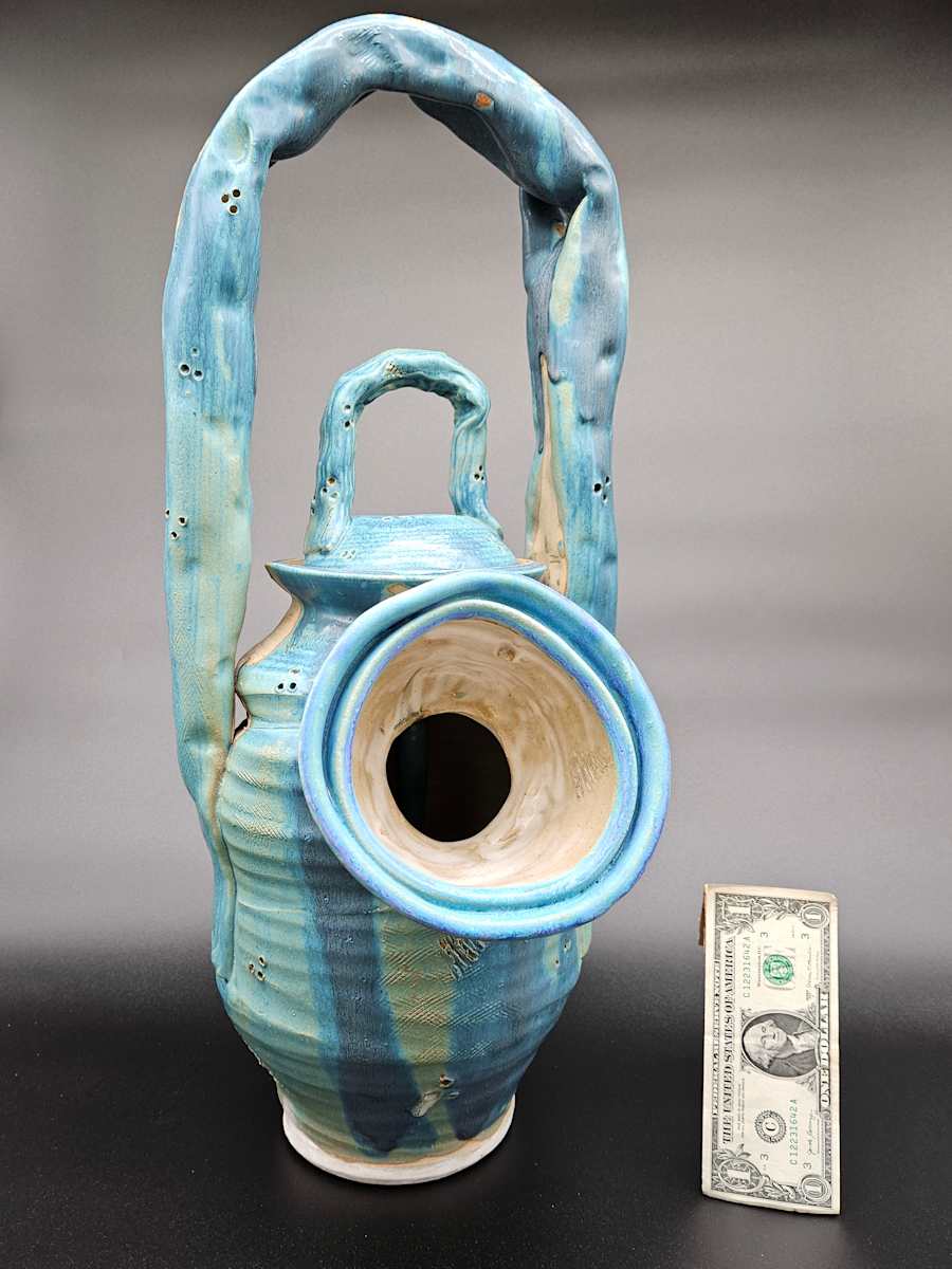 Life Vessels: Unusable Teapot Series - Two Lips by JOHN GOOD 