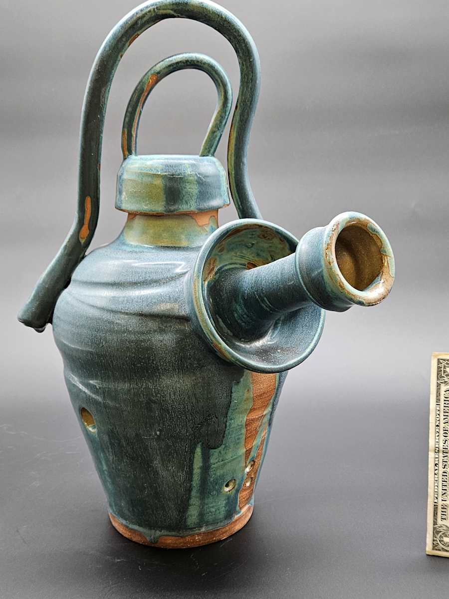 Life Vessels: Unusable Teapot Series - Rainey Day at the Lake by JOHN GOOD 