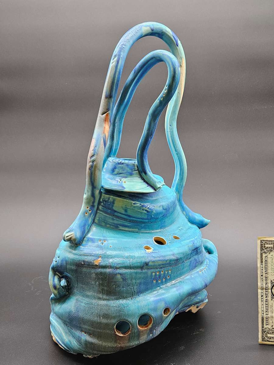 Life Vessels: Clay Bag Series - Train Wreck by JOHN GOOD, Image 1.