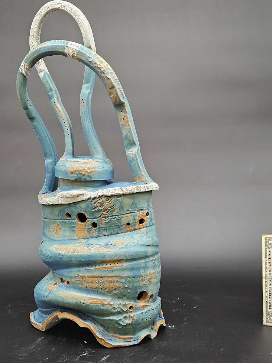 Life Vessels: Clay Bag Series - Tumbling by JOHN H GOOD, Image 1.