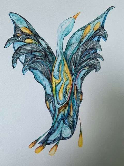 Evening Flight, Blue Light by Barbara Wentzell Jaquith  Image: A beautiful blue heron rises over the water to find a nightime resting place. 