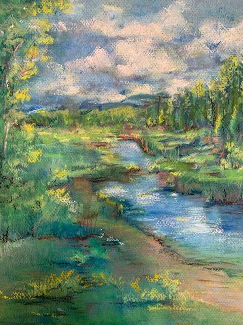 Everafter-ness by Barbara Wentzell Jaquith  Image: A landscape done au plein air in Yellowstone National Park