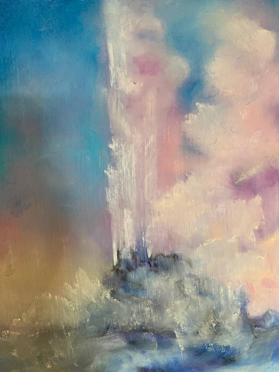 Old Faithful Erupting by Barbara Wentzell Jaquith  Image: Old Faithful Erupting