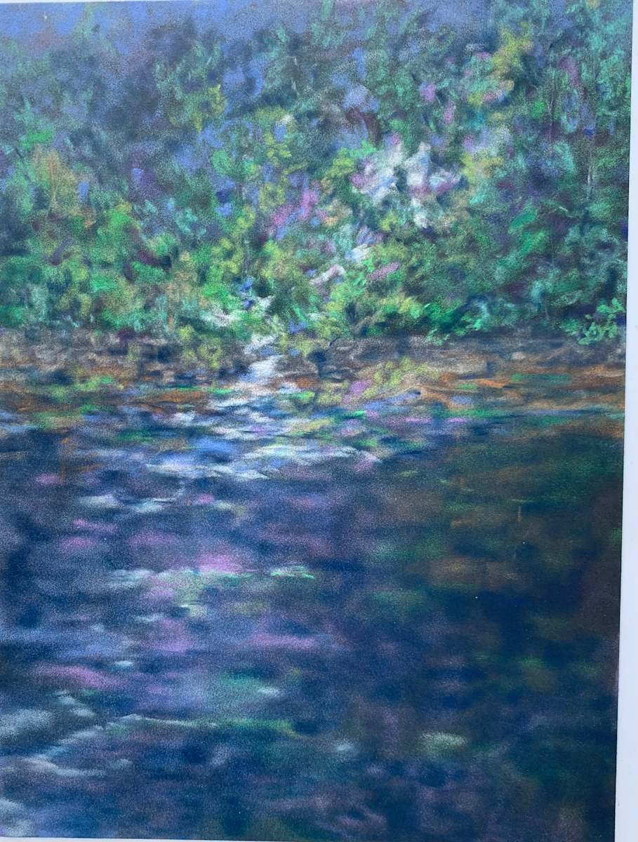 Lavender Moon Over Lake Lanier by Barbara Wentzell Jaquith  Image: The moon creates a cascade of lavender over Lake Lanier