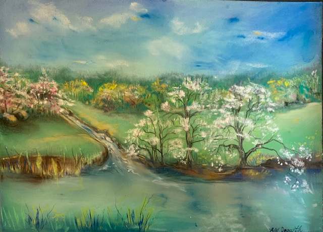 Sit Down by the Quiet River by Barbara Wentzell Jaquith, Image 1.