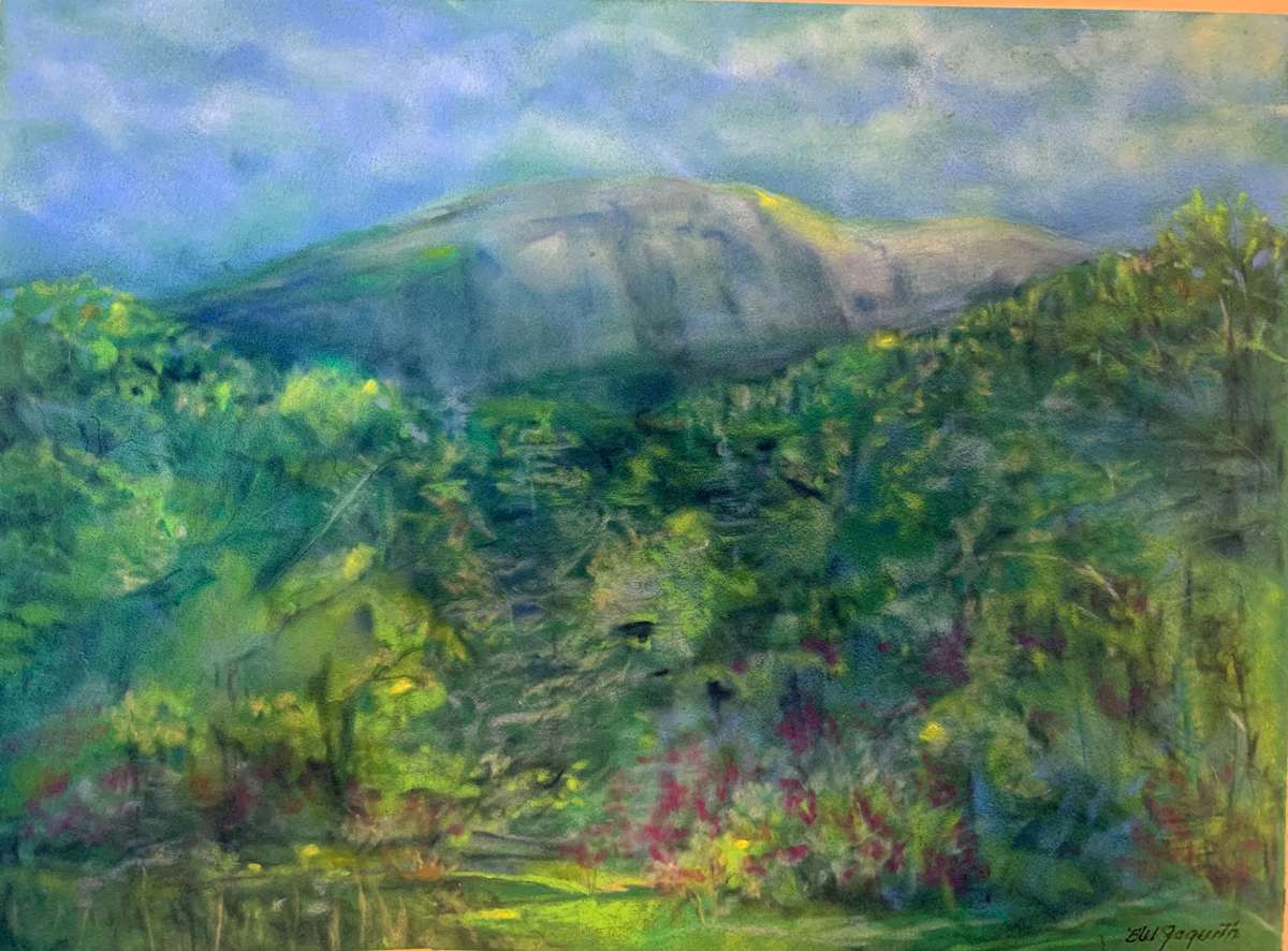 Spring Light Bathes Stone Mountain by Barbara Wentzell Jaquith, Image 1.
