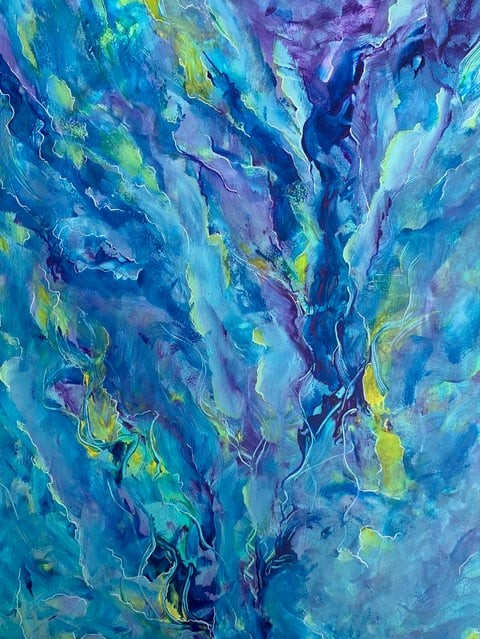 Turbulent Ocean by Barbara Wentzell Jaquith  Image: A turbulent ocean current