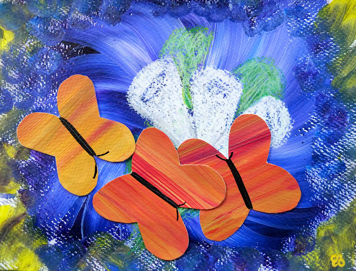 The Orange Butterflies by Juju (Julie Ellis) 