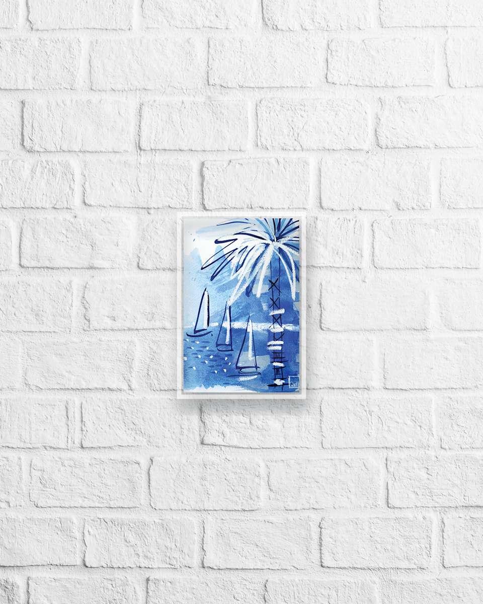 Blue Beach Series III by Shelley Wales, Image 3.