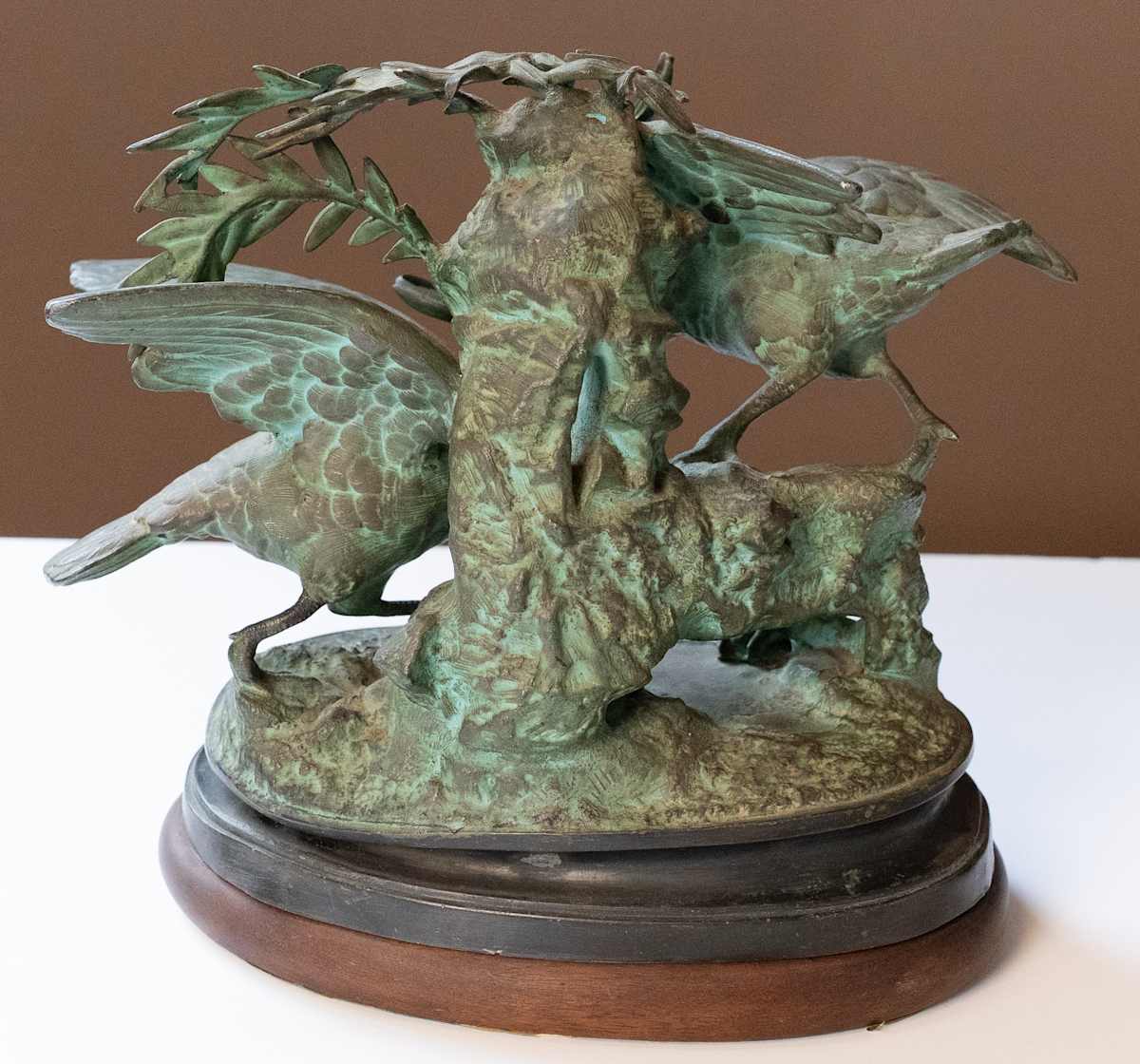 Birds watching Frog by A. Vogt (Danish, 20th Century 