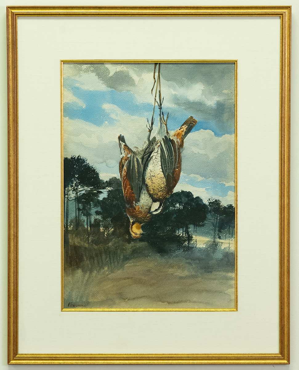 Brace of Quail by Ogden M. Pleissner 