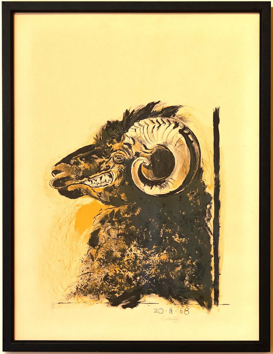 Ram's Profile by Graham Sutherland, Image 1.
