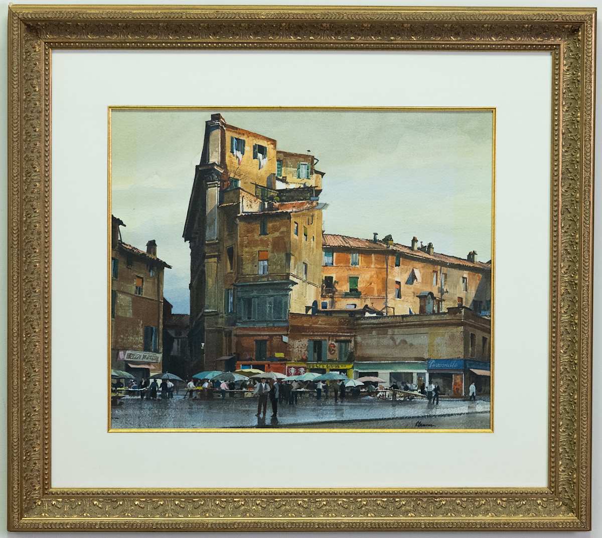 Roman Market by Ogden M. Pleissner 